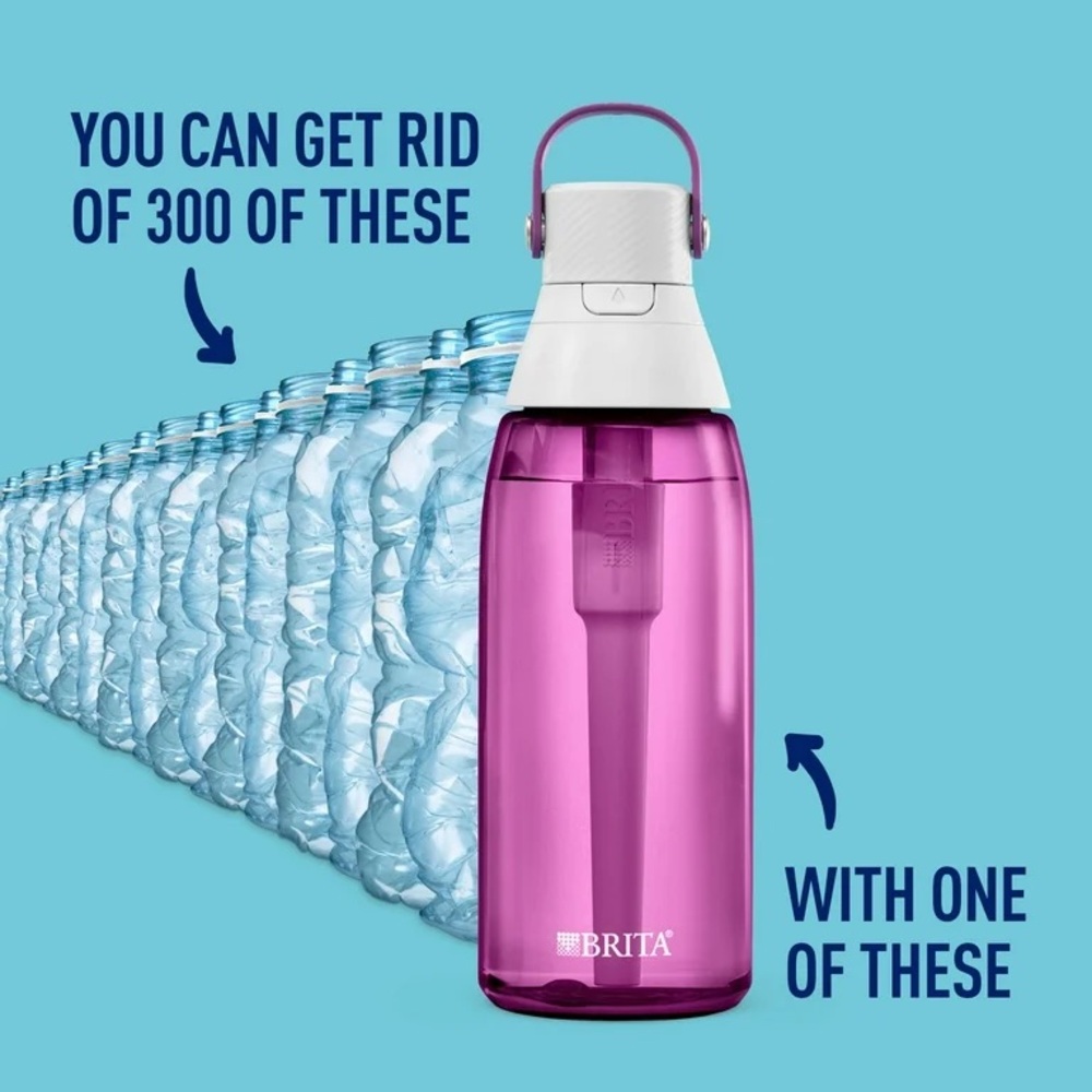 BRITA Premium Filtering Water Bottle - Hard Sided Plastic, 36oz - Picture 3 of 9